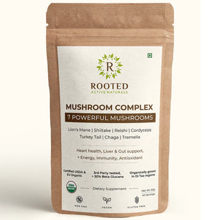 USDA Organic 7 Mushrooms Complex,  > 30% Beta Glucans