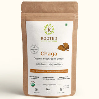 USDA Organic, Siberian Chaga Mushroom Extract,  > 35% Beta Glucans