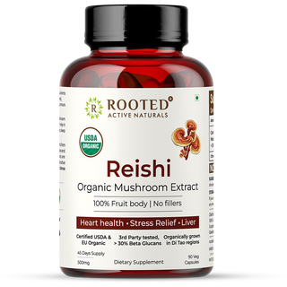 USDA Organic Reishi Mushroom Extract Capsule, > 30% Beta Glucans