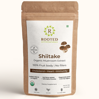 USDA Organic Shiitake Mushroom Extract Powder,  > 40% Beta Glucans