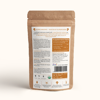 USDA Organic Siberian Chaga Mushroom Extract Powder,  > 35% Beta Glucans