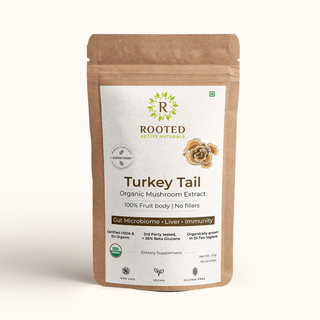 USDA Organic Turkey Tail Mushroom Extract Powder, > 35% Beta Glucans