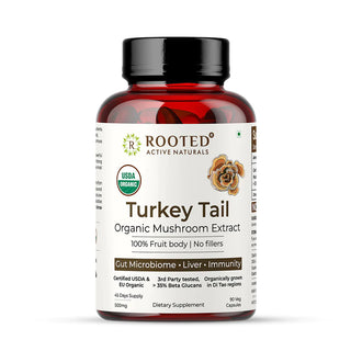 USDA Organic Turkey Tail Mushroom Extract Powder, > 35% Beta Glucans